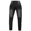 RIDERACT® Womens Motorcycle Jeans Black | Reinforced with Aramid Fiber