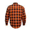 RIDERACT® Men's Motorcycle Shirt | Reinforced Road Series Riding Shirt Orange
