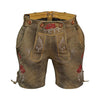 Women's Lederhosen Suede Leather Short Mud Brown Oktoberfest Outfit