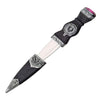 Two Piece Sgian Dubh Purple Stone