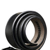 Casual Leather Belt Auto Locking Buckle Black