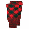 Scottish Kilt Hose Top Diced Red And Green