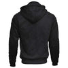 RIDERACT® Motorcycle Hoodie Black Reinforced with Aramid Fiber