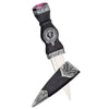 Two Piece Sgian Dubh Purple Stone