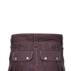 Classic Utility Kilt Brown with 6 Pockets Scottish Sports Cargo Kilt