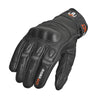 RIDERACT® Men’s Leather Motorcycle Gloves | SB2-Pro Riding Gloves