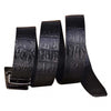 Adjustable Croc Pattern Leather Belt Auto locking Alligator Buckle