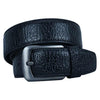 Crocodile Designer Leather Belt CrocOne Black