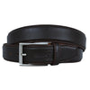 Men's Dress Leather Belt Salika Coffee Brown