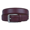 Men's Dress Leather Belt Salika Red Brown