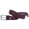 Men's Dress Leather Belt Salika Red Brown