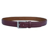 Men's Dress Leather Belt Salika Red Brown