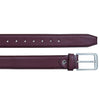 Men's Dress Leather Belt Salika Red Brown