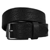 Formal Designer Crocodile Grain Leather Belt Black