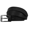 Formal Designer Crocodile Grain Leather Belt Black