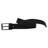 Formal Designer Crocodile Grain Leather Belt Black