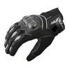RIDERACT® Leather Motorcycle Gloves | RexOne Biker Gloves Black