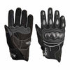 RIDERACT® Leather Motorcycle Gloves | RexOne Biker Gloves Black