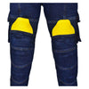 RIDERACT® Mens Motorcycle Cargo Jeans | Dark Blue Reinforced Aramid Riding Jeans