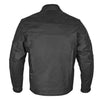 RIDERACT® Mens Leather Motorcycle Jacket | Black Moto Jacket