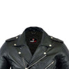RIDERACT® Mens Leather Biker Jacket Brando Style Native Motorcycle Jacket