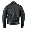 RIDERACT® Mens Leather Biker Jacket Brando Style Native Motorcycle Jacket