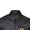 RIDERACT® Mens Leather Motorcycle Jacket | Striper Biker Jacket