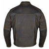 RIDERACT® Mens Leather Motorcycle Jacket | Vintage Distressed Leather Jacket