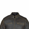 RIDERACT® Mens Leather Motorcycle Jacket | Vintage Distressed Leather Jacket