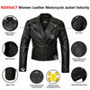 RIDERACT® Womens Motorcycle Jacket Black Velocity | Biker Jacket