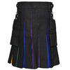 LGBTQ Outfit Hybrid Utility Kilt Rainbow Mardi Gras Attire