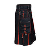 Fashion Utility Hybrid Kilt Red Pleated