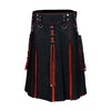 Fashion Utility Hybrid Kilt Red Pleated