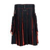 Fashion Utility Hybrid Kilt Red Pleated