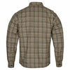 RIDERACT® Men's Flannel Motorcycle Jacket | Reinforced Riding Shirt Khaki Check