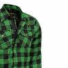 RIDERACT® Men’s Riding Motorcycle Shirt | Reinforced Flannel Jacket – Road Series Green