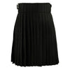 Tartan Style Kilt Plain Black 8 Yards