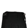 Tartan Style Kilt Plain Black 8 Yards