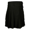 Classic Black Cargo Utility Kilt