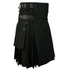 Classic Black Cargo Utility Kilt