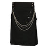 Cargo Black Utility Kilt Chained