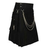 Cargo Black Utility Kilt Chained