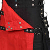 Fashion Utility Kilt Black with Removable Chains & Apron