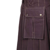 Classic Utility Kilt Brown with 6 Pockets Scottish Sports Cargo Kilt
