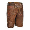Men's Oktoberfest Costume Authentic Leather Short Lederhosen