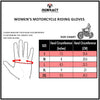 RIDERACT® Womens Motorbike Gloves | Classic S1 Ladies Motorcycle Gloves