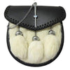 White Rabbit Fur Pin Lock Sporran