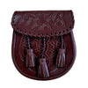 Celtic Embossed Sporran Brown