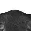RIDERACT® Mens Leather Motorcycle Vest | Classic Adjustable Black Waistcoat
