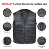 RIDERACT® Mens Hunting Vest | Leather Shooting Vest for Outdoors